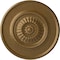 Ekena Millwork Large Floral Ceiling Medallion, Hand-Painted Pale Gold, 41 1/8"OD x 2 1/2"P CM41FLPAS - alternate 1